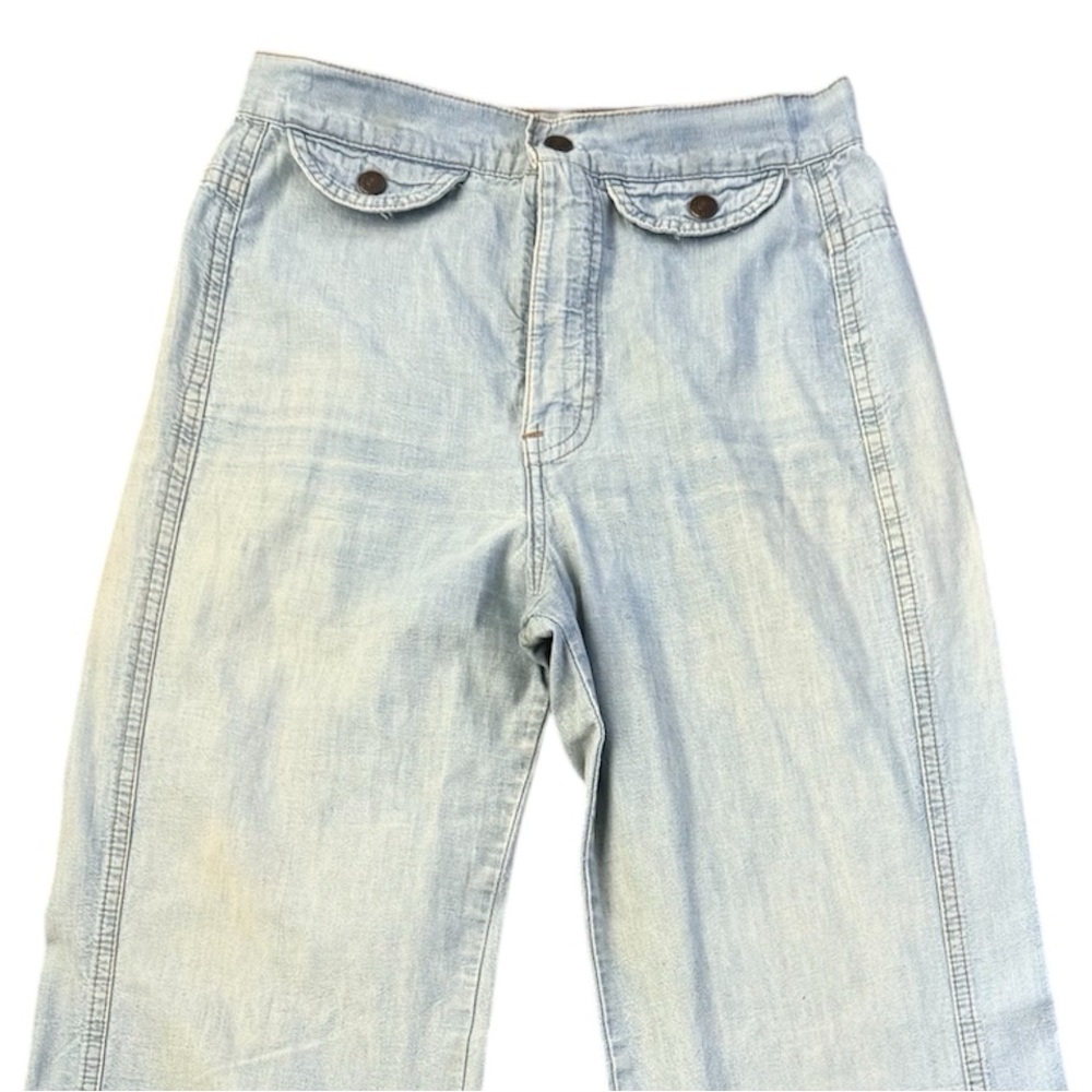 Levis Vintage 70s Orange Tab Light Wash High Rise Bell Bottom Jeans Rare - Picture 3 of 8